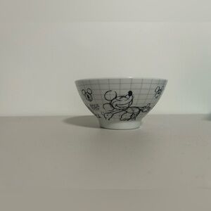 Disney Sketchbook Cereal Bowl Mickey Mouse White Black